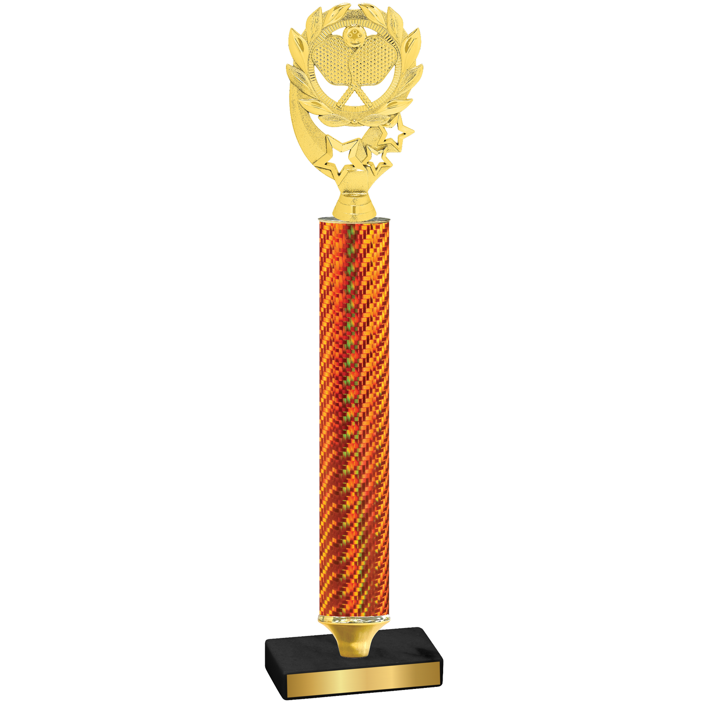 Value Orange Carbon Fiber Pickleball Trophy