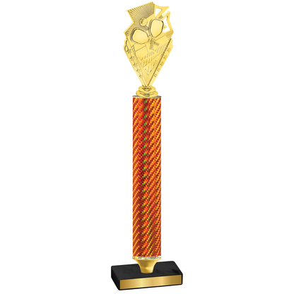 Value Orange Carbon Fiber Pickleball Trophy