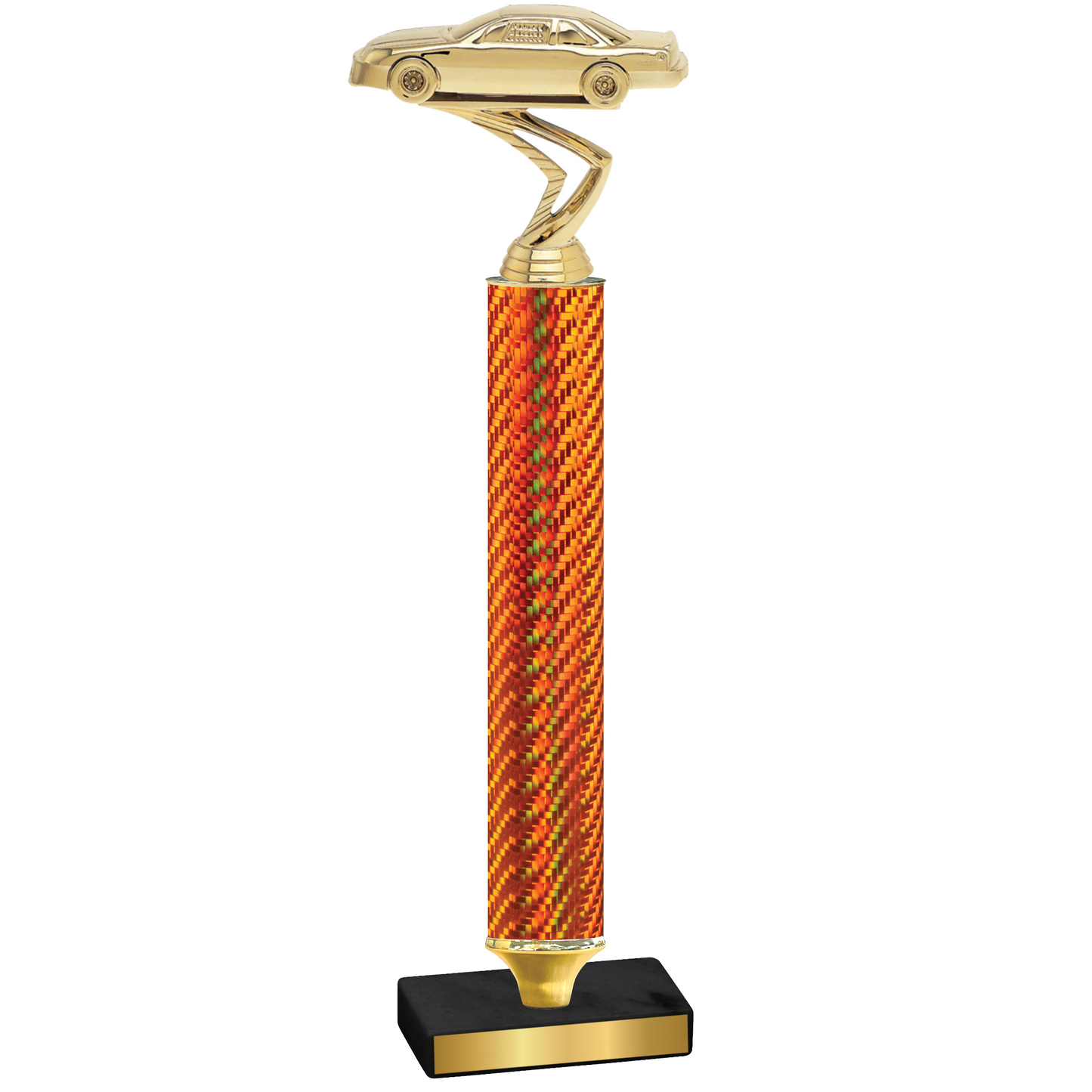 Value Orange Carbon Fiber Cars Trophy