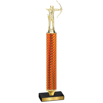 Value Orange Carbon Fiber Archery Trophy