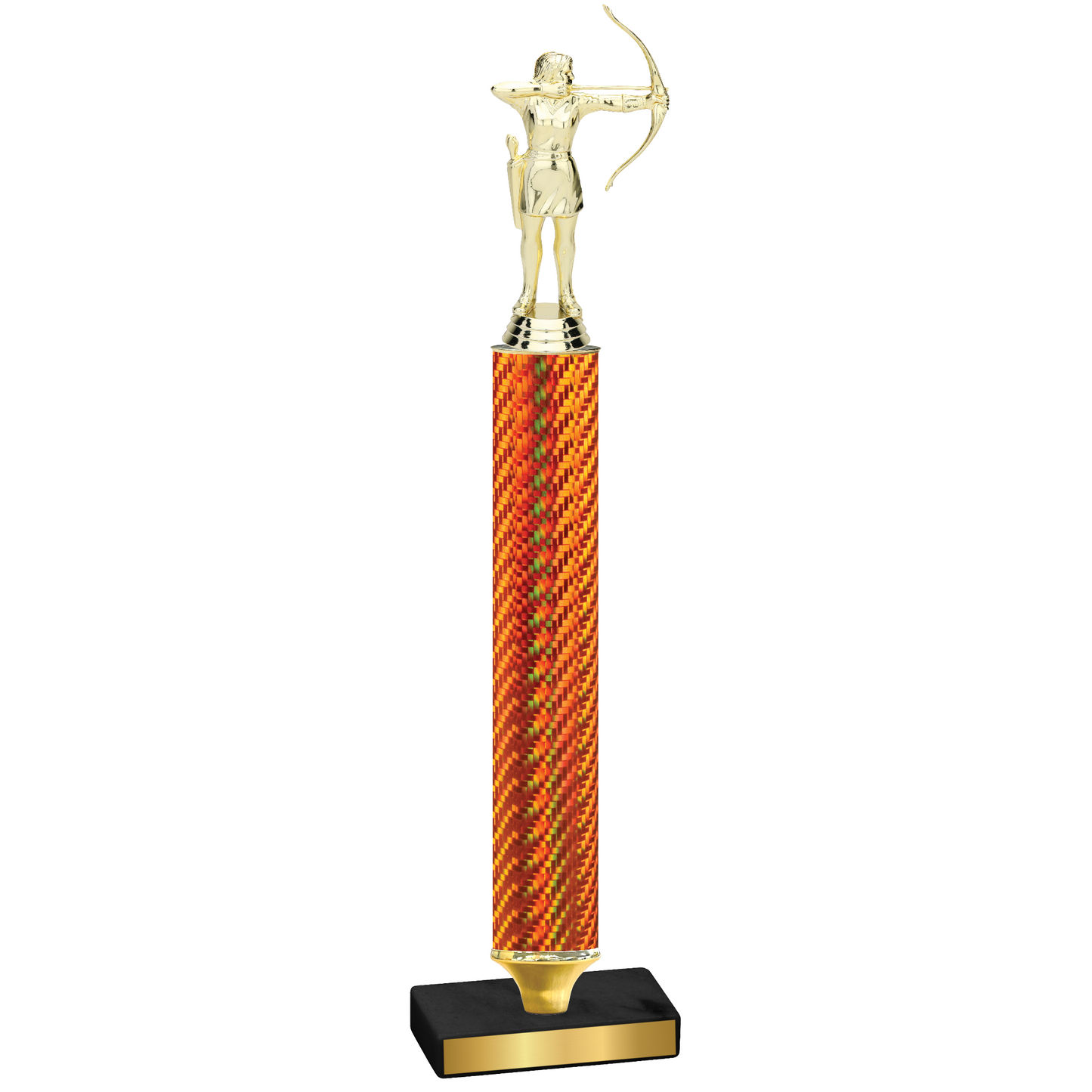 Value Orange Carbon Fiber Archery Trophy