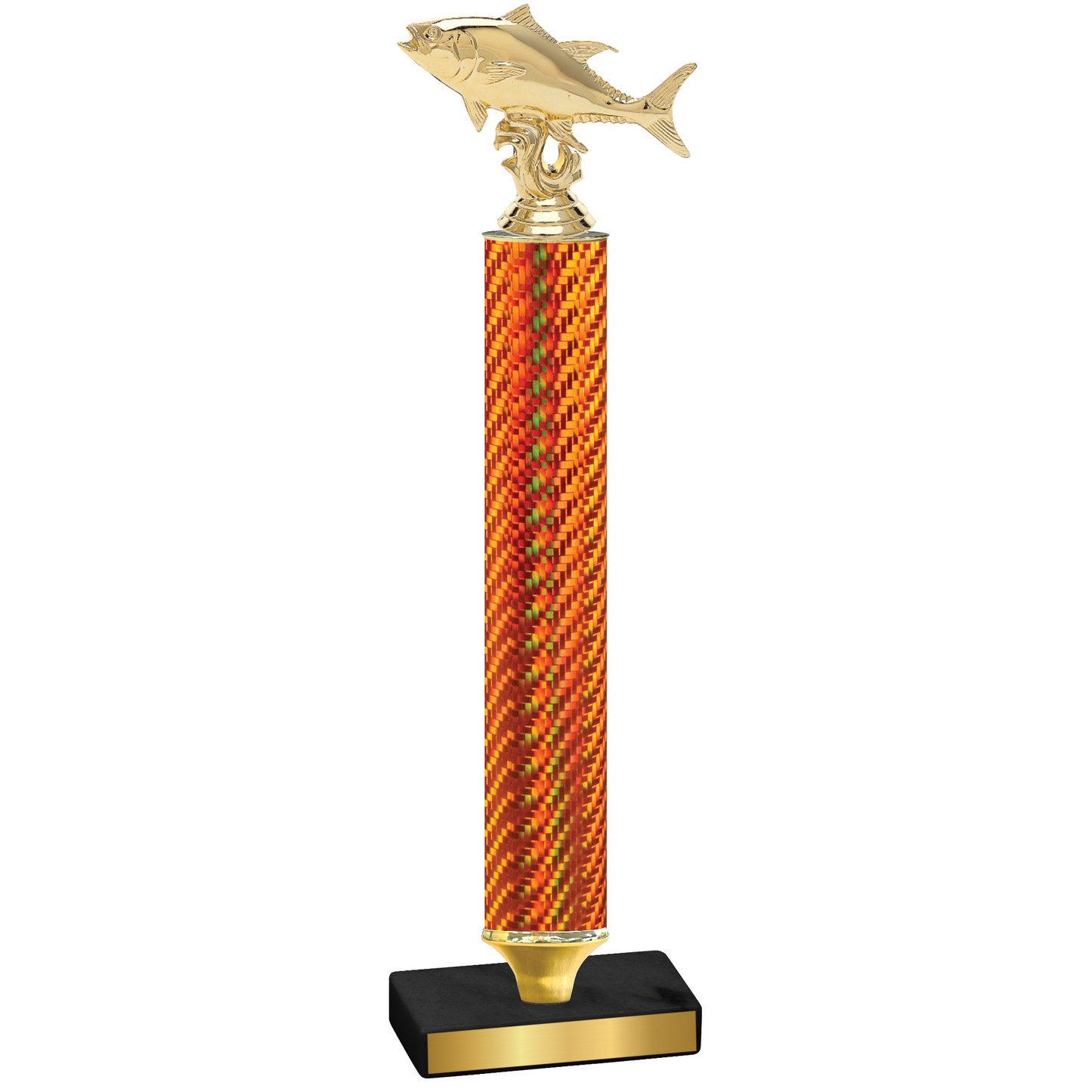 Value Orange Carbon Fiber Fishing Trophy