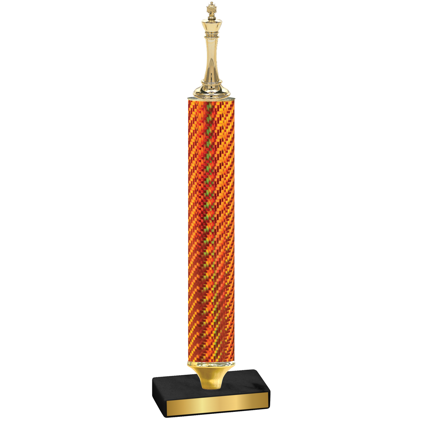 Value Orange Carbon Fiber Chess Trophy