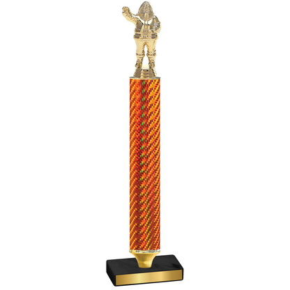 Value Orange Carbon Fiber Holiday Trophy