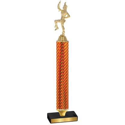 Value Orange Carbon Fiber Majorette Trophy