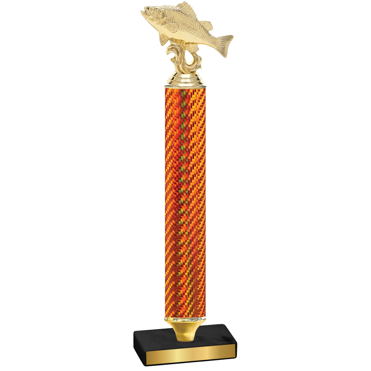 Value Orange Carbon Fiber Fishing Trophy