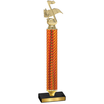 Value Orange Carbon Fiber Music Trophy