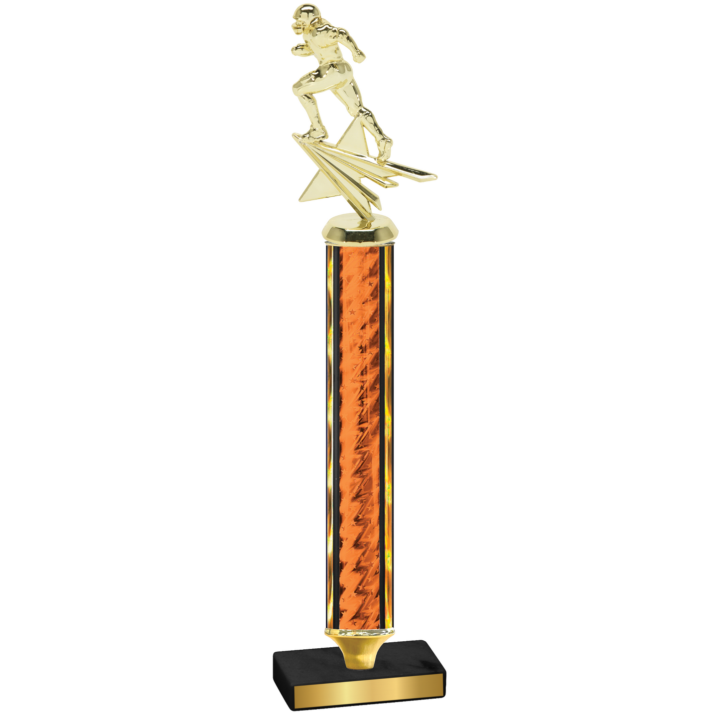 Value Orange Glacier Football Trophy