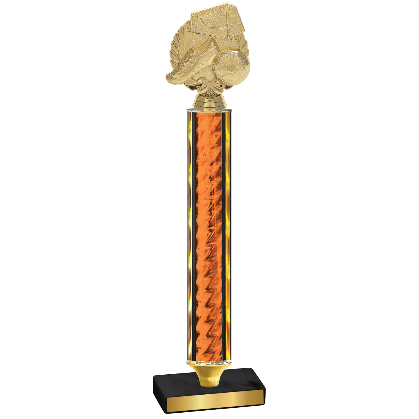 Value Orange Glacier Soccer Trophy