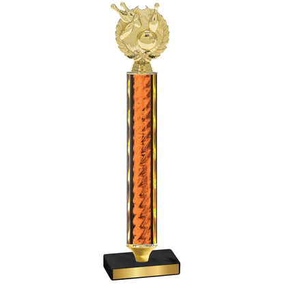 Value Orange Glacier Bowling Trophy