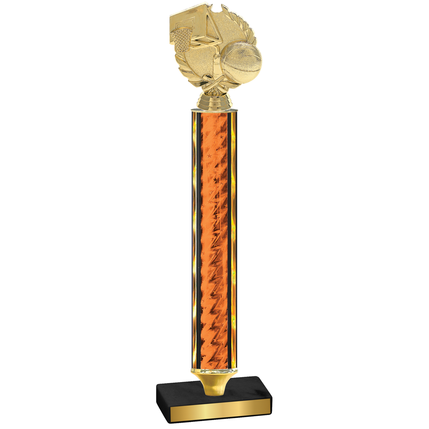 Value Orange Glacier Basketball Trophy