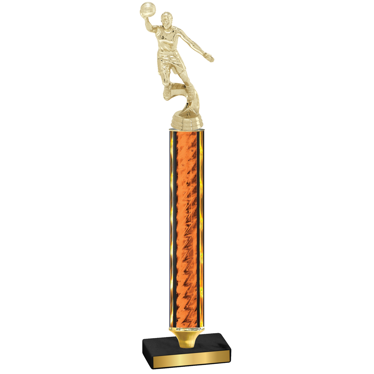 Value Orange Glacier Basketball Trophy