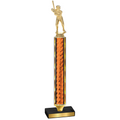 Value Orange Glacier Baseball Trophy