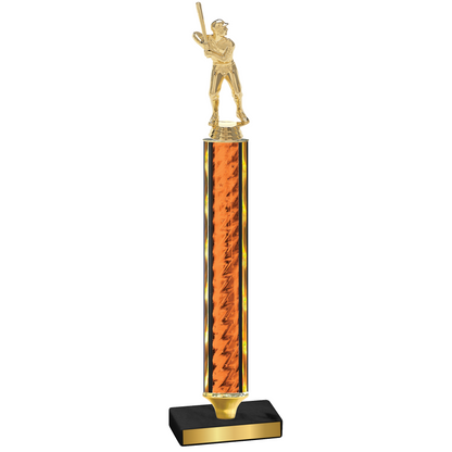 Value Orange Glacier Baseball Trophy