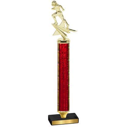 Value Red Glacier Football Trophy