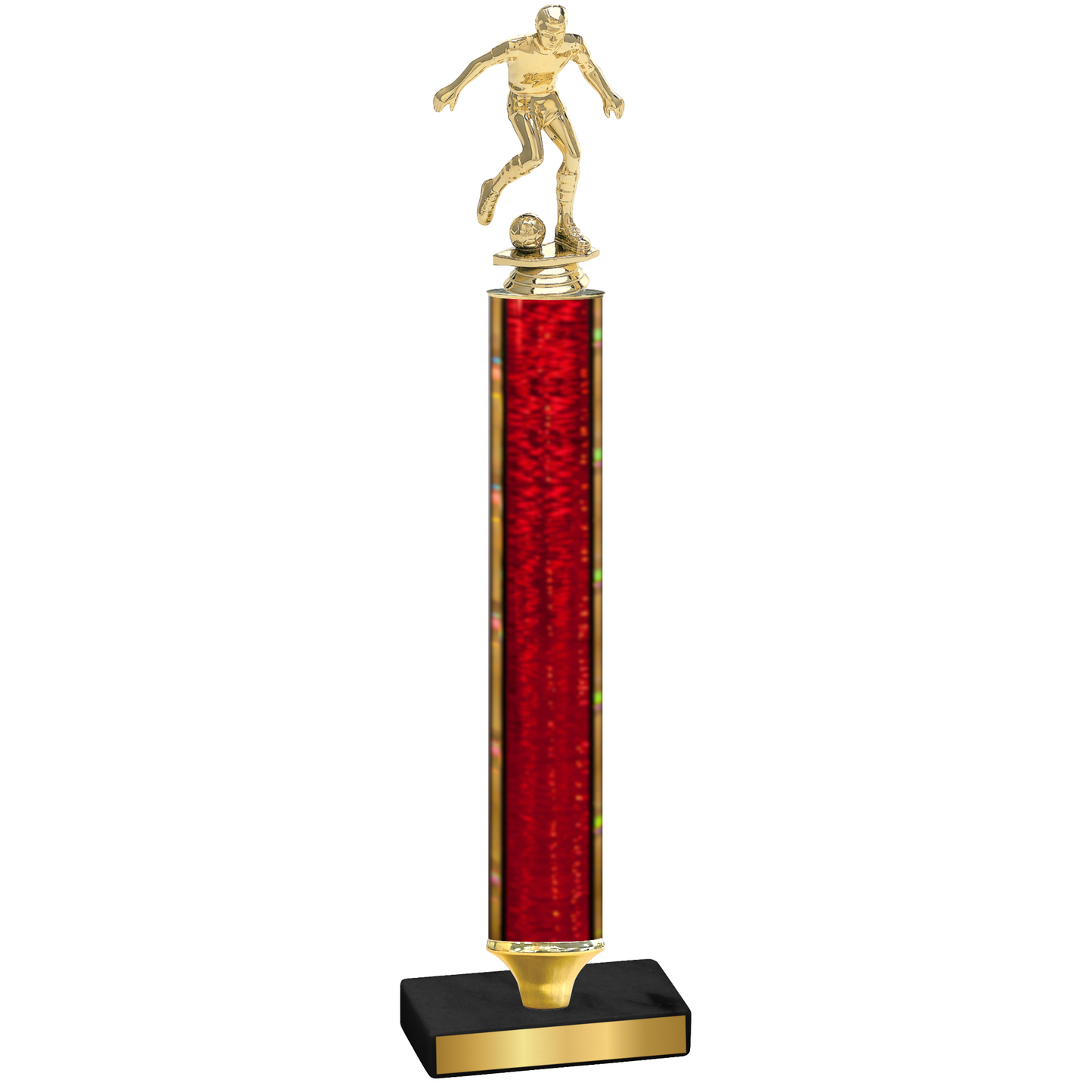 Value Red Glacier Soccer Trophy