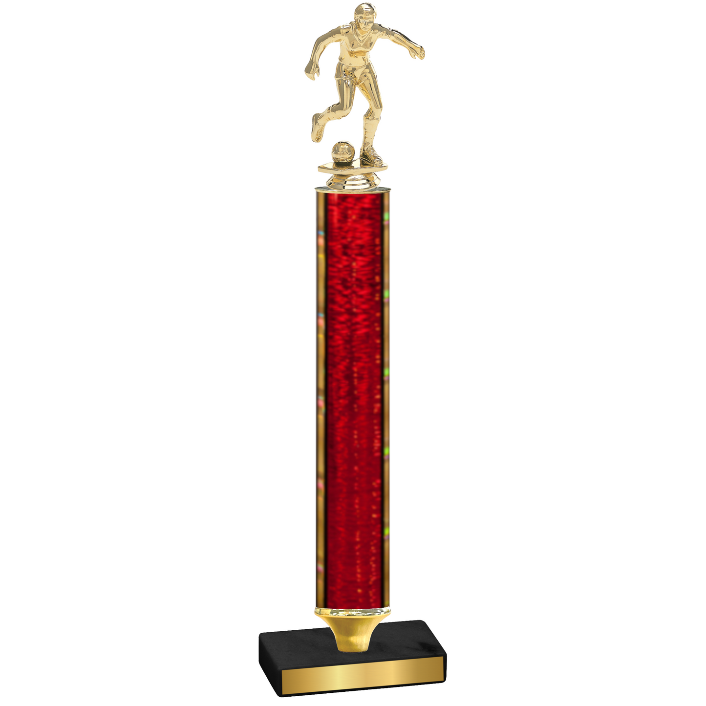 Value Red Glacier Soccer Trophy