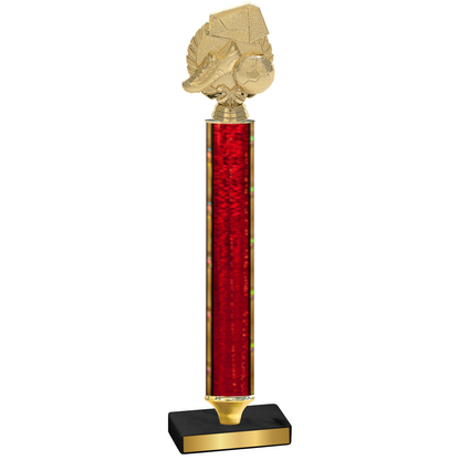 Value Red Glacier Soccer Trophy