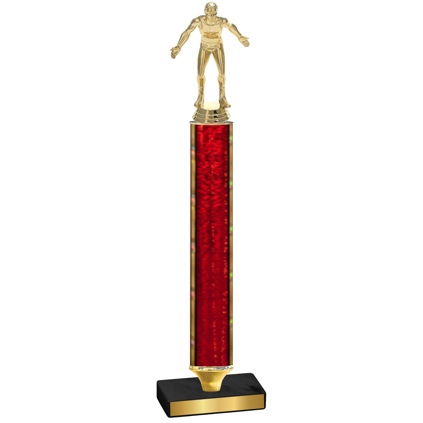 Value Red Glacier Wrestling Trophy