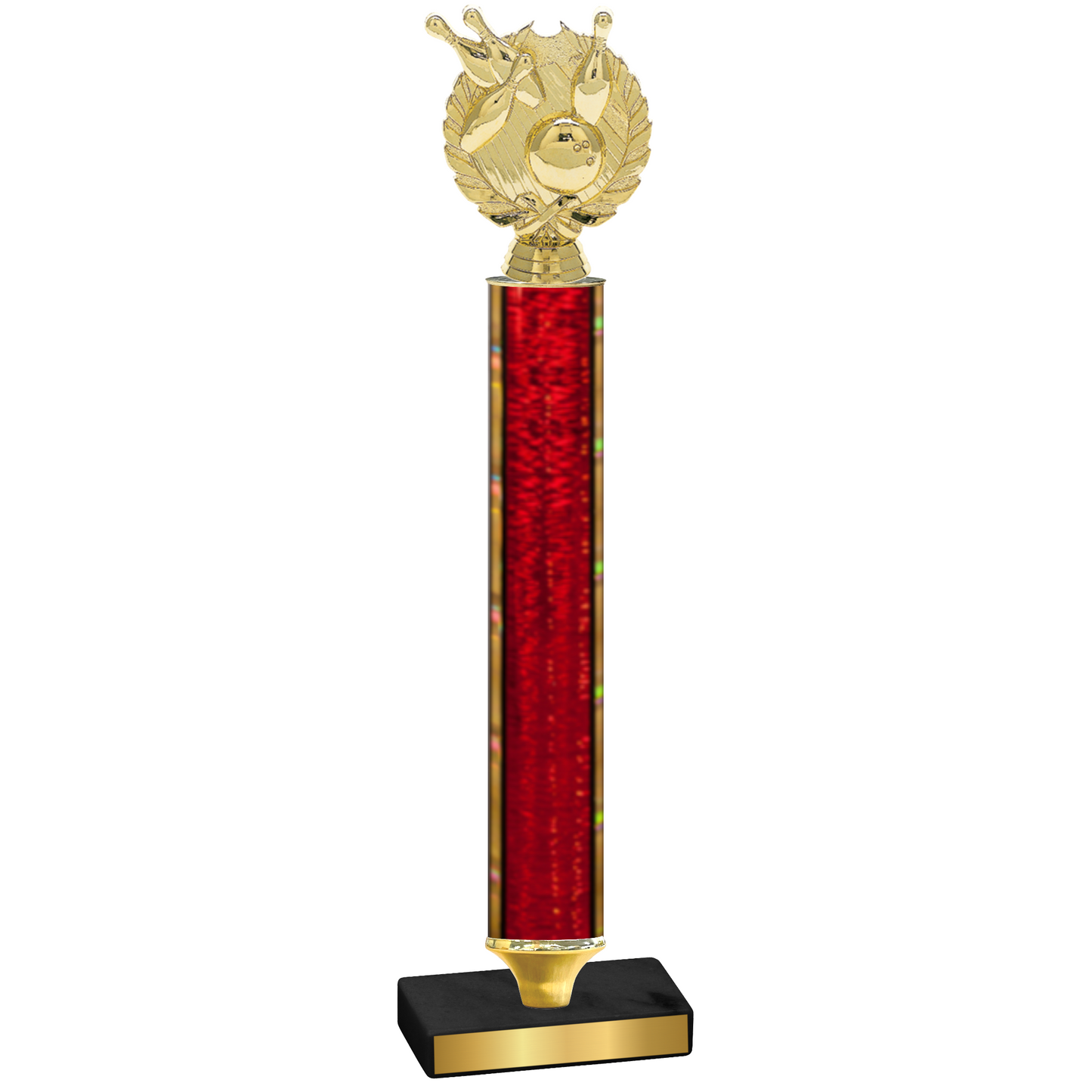 Value Red Glacier Bowling Trophy