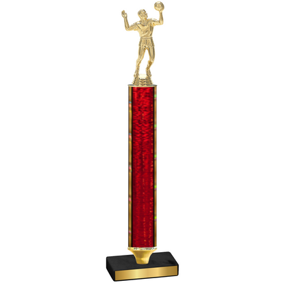 Value Red Glacier Volleyball Trophy