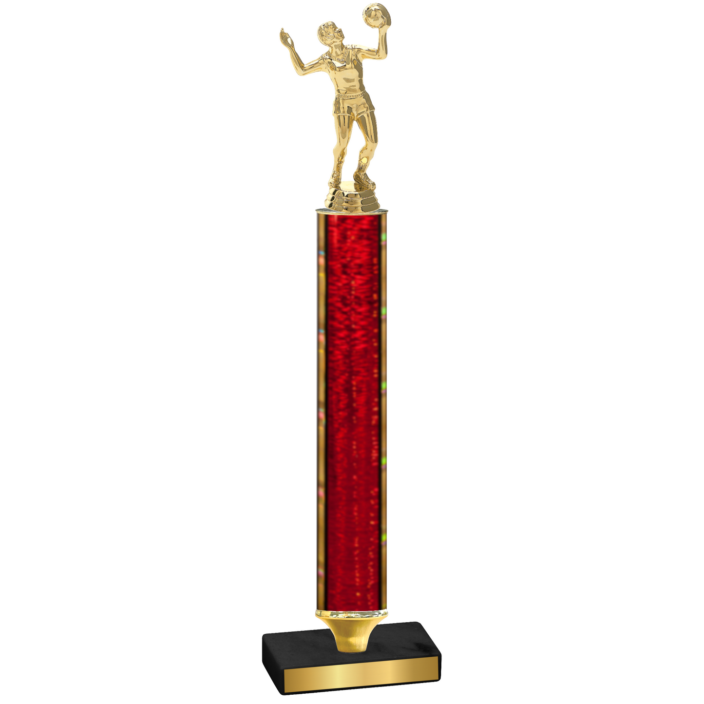 Value Red Glacier Volleyball Trophy