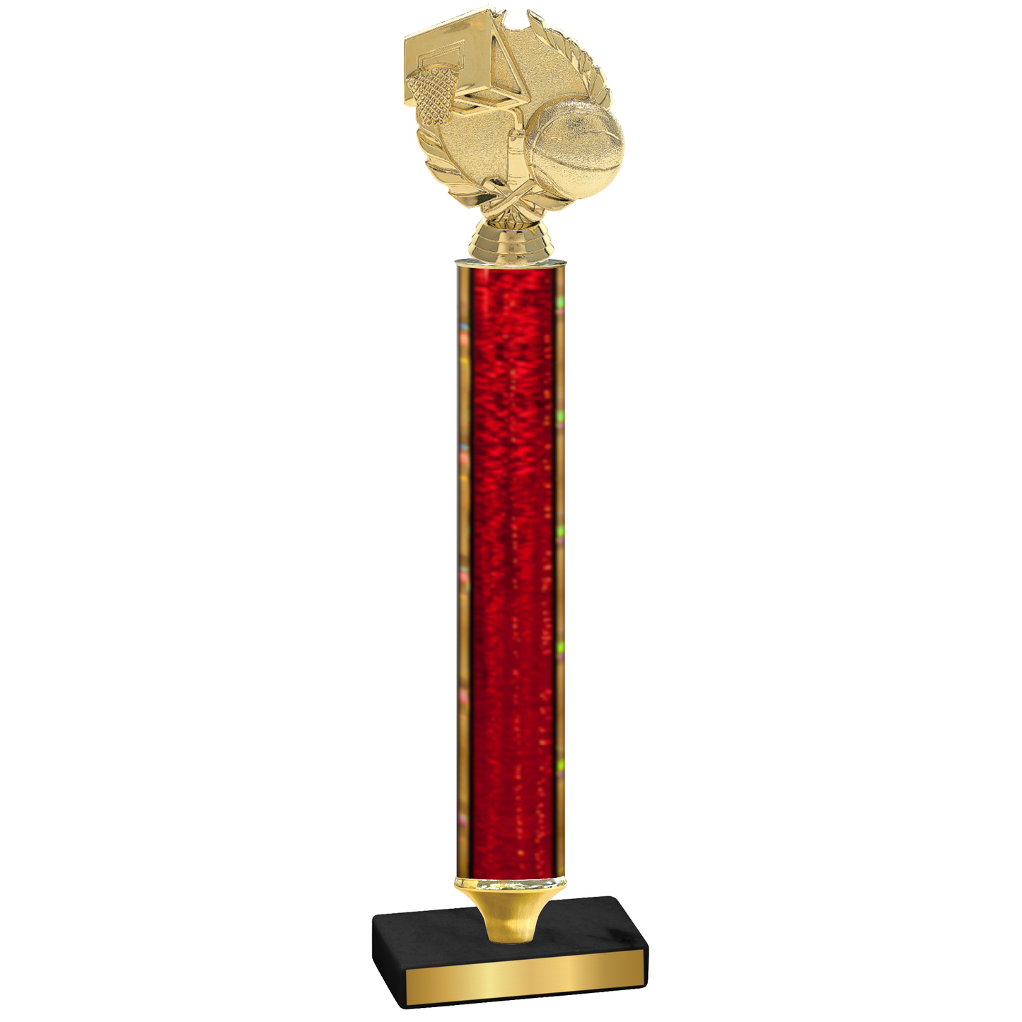 Value Red Glacier Basketball Trophy