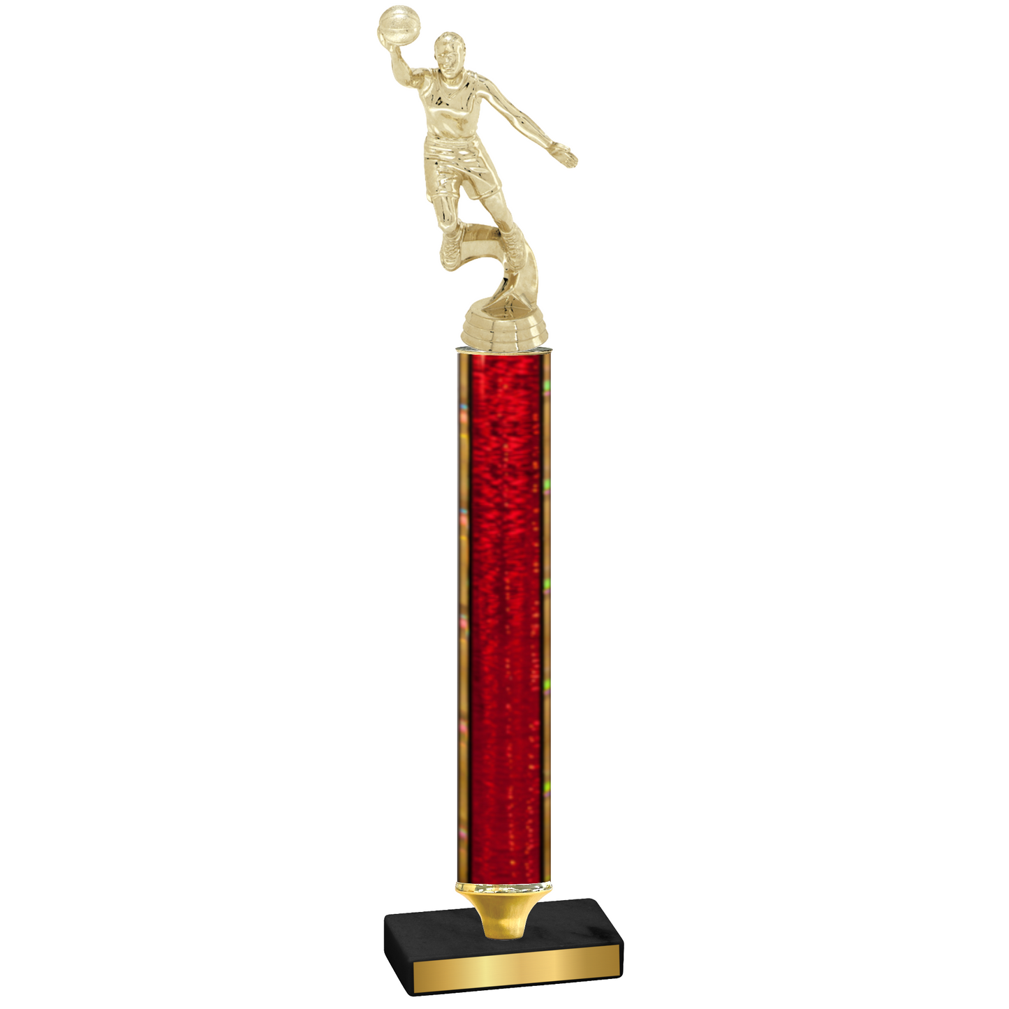 Value Red Glacier Basketball Trophy