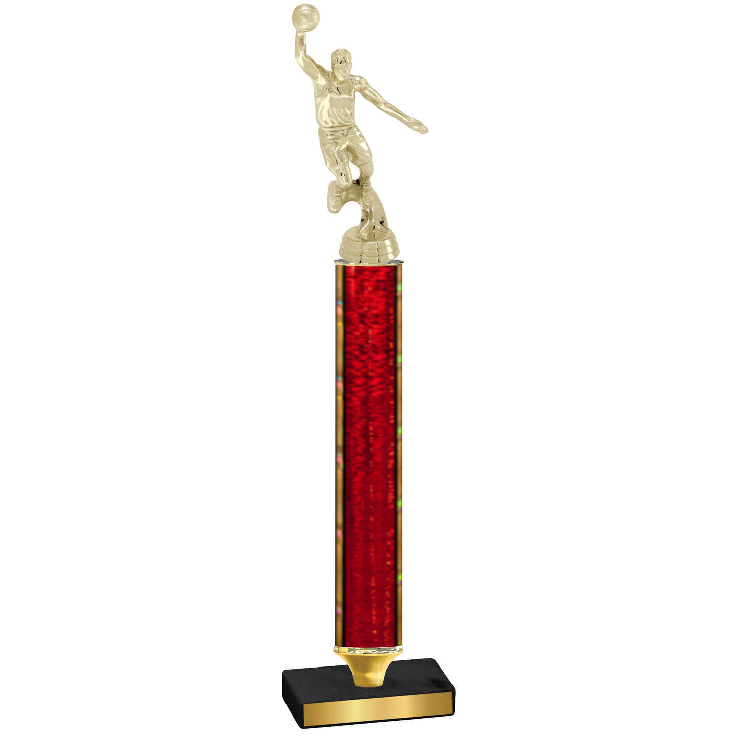 Value Red Glacier Basketball Trophy