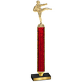 Value Red Glacier Karate Trophy