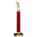 Value Red Glacier Baseball Trophy