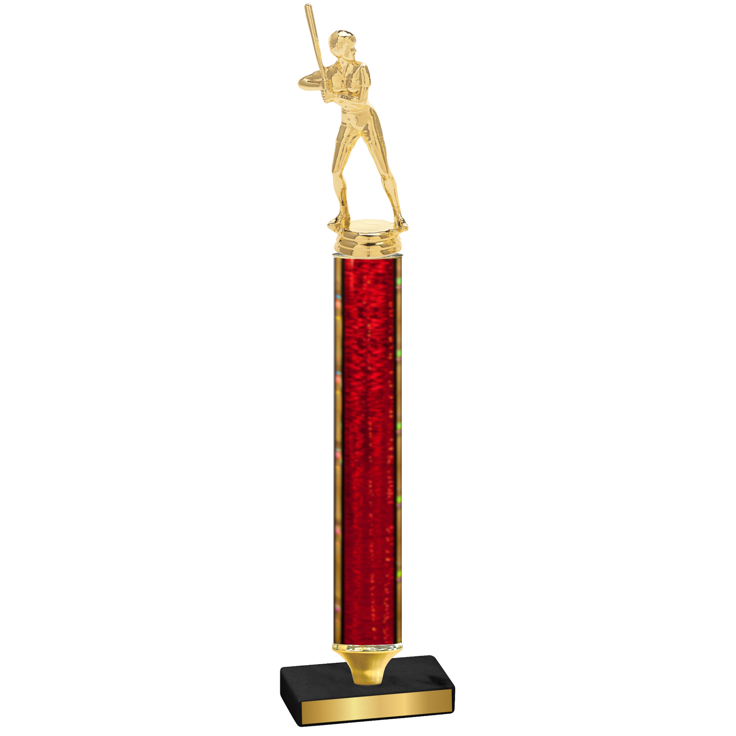 Value Red Glacier Softball Trophy