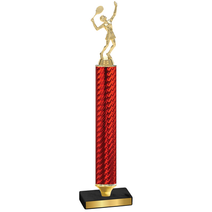 Value Red Carbon Fiber Tennis Trophy