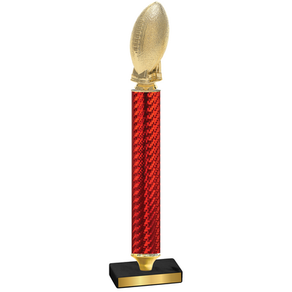 Value Red Carbon Fiber Football Trophy