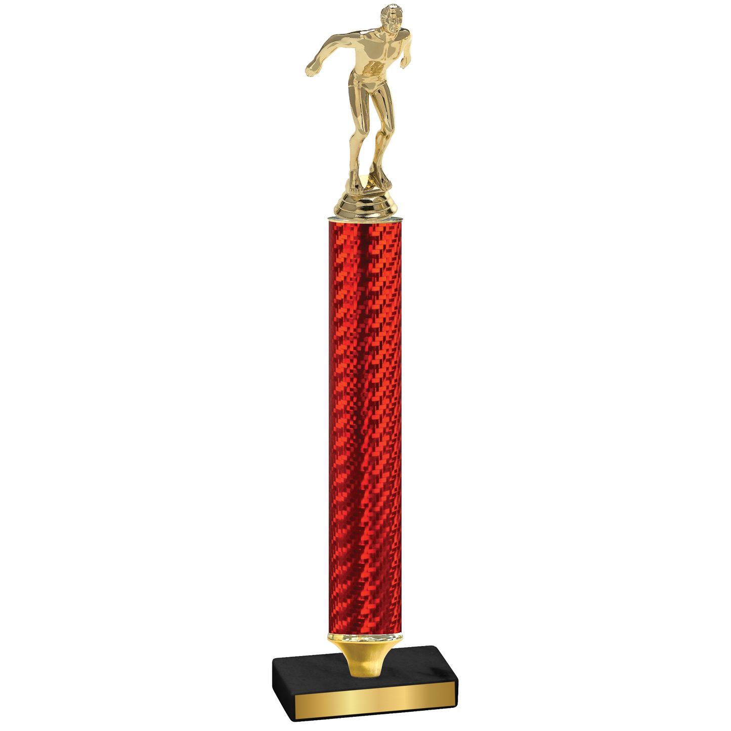 Value Red Carbon Fiber Swimming Trophy