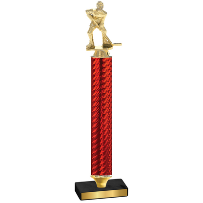 Value Red Carbon Fiber Hockey Trophy