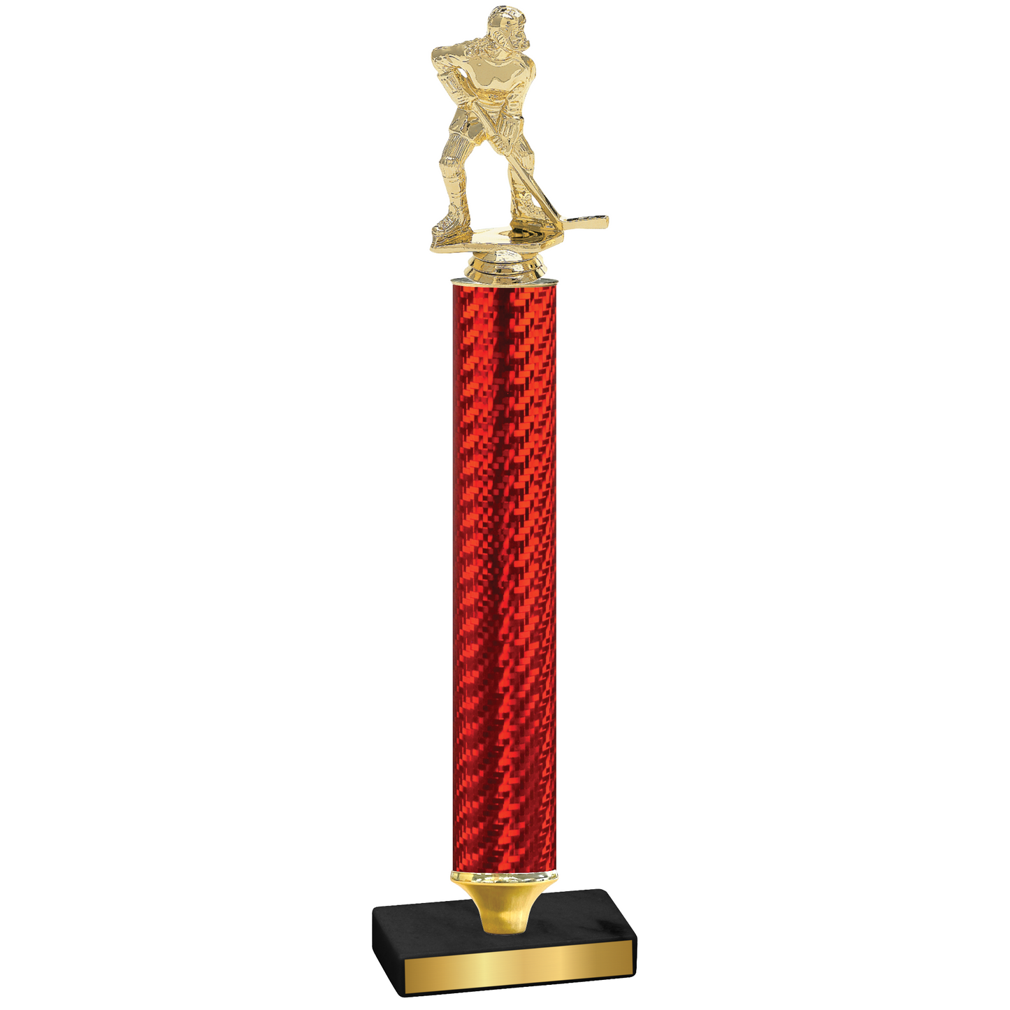 Value Red Carbon Fiber Hockey Trophy