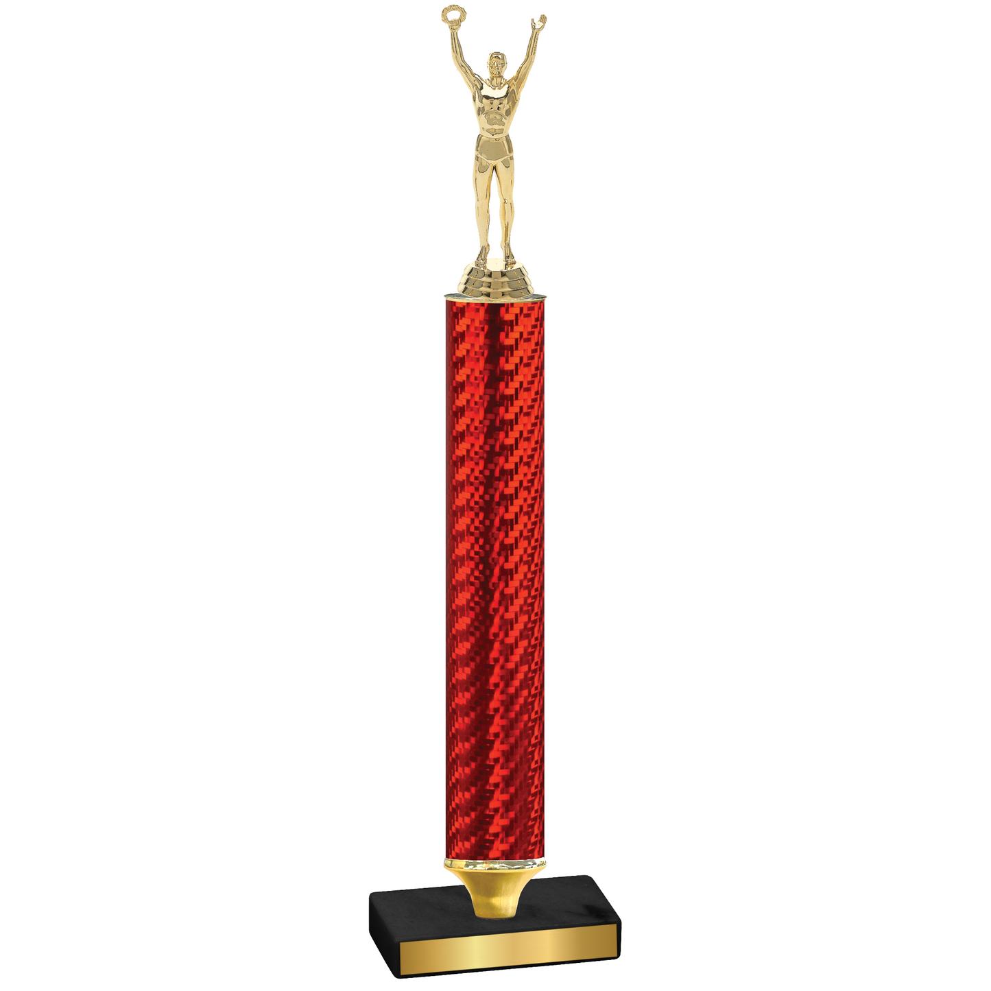 Value Red Carbon Fiber Victory Trophy