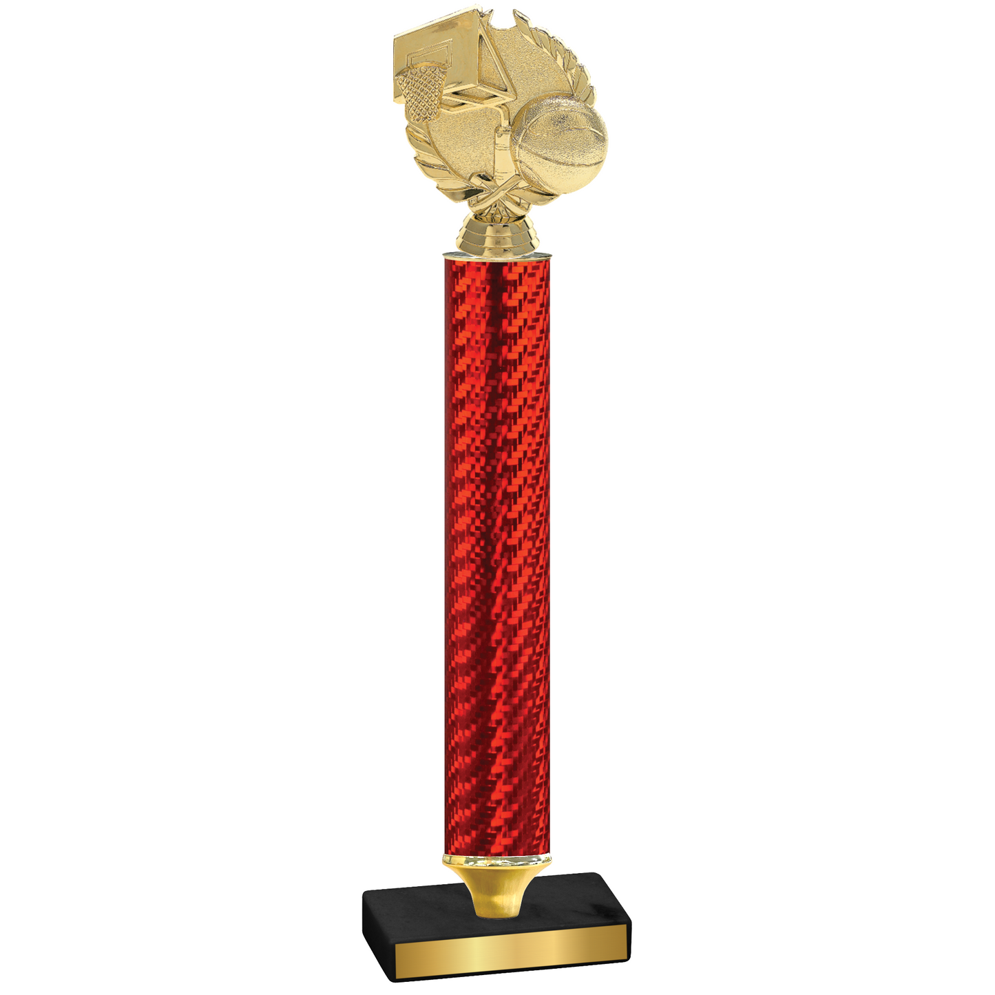 Value Red Carbon Fiber Basketball Trophy