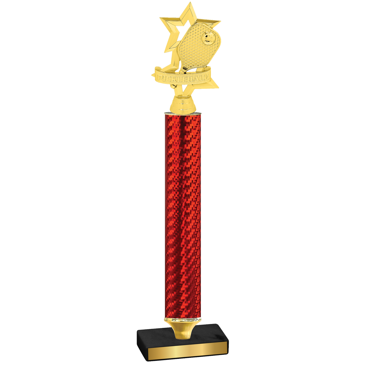 Value Red Carbon Fiber Pickleball Trophy