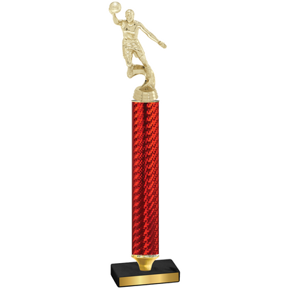 Value Red Carbon Fiber Basketball Trophy