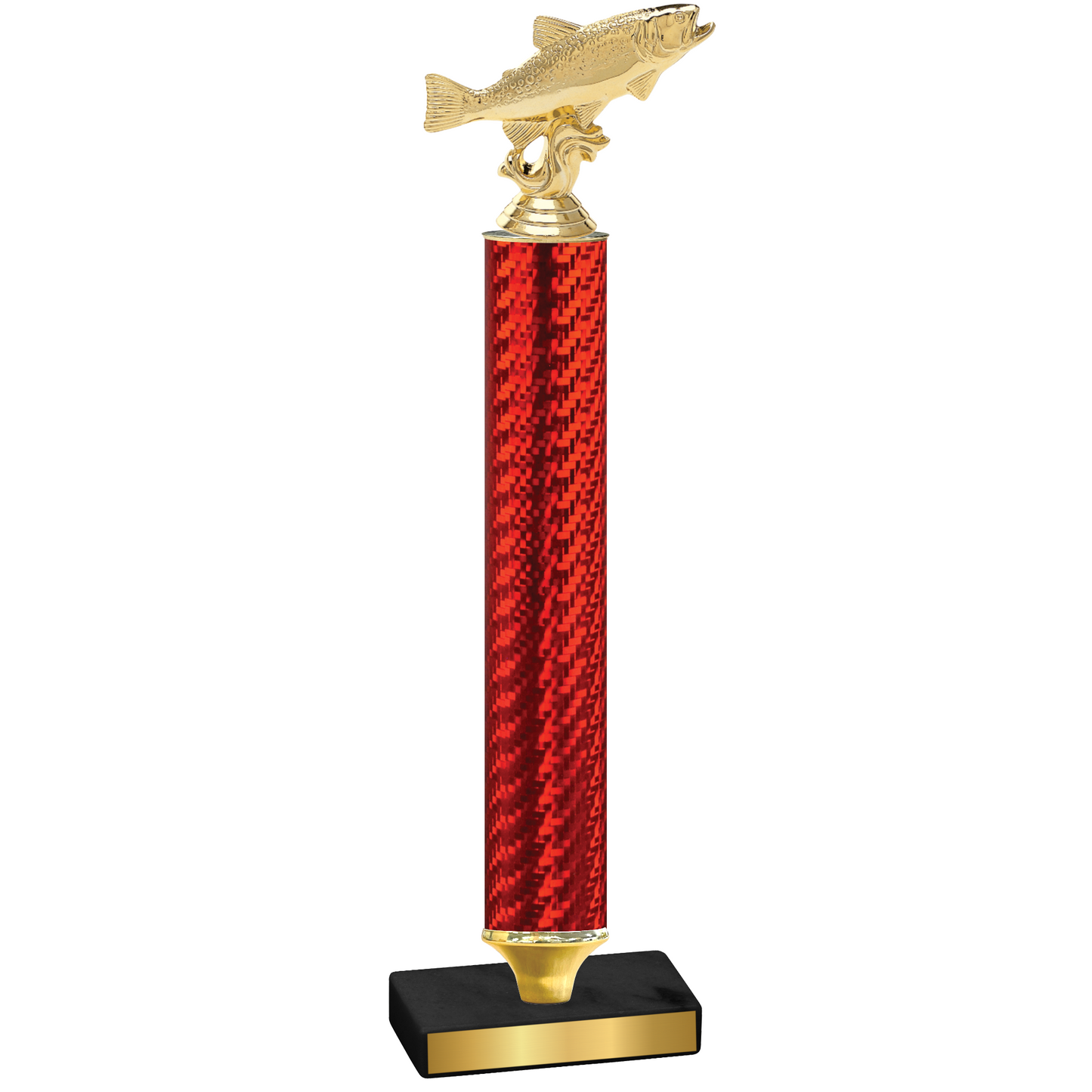 Value Red Carbon Fiber Fishing Trophy