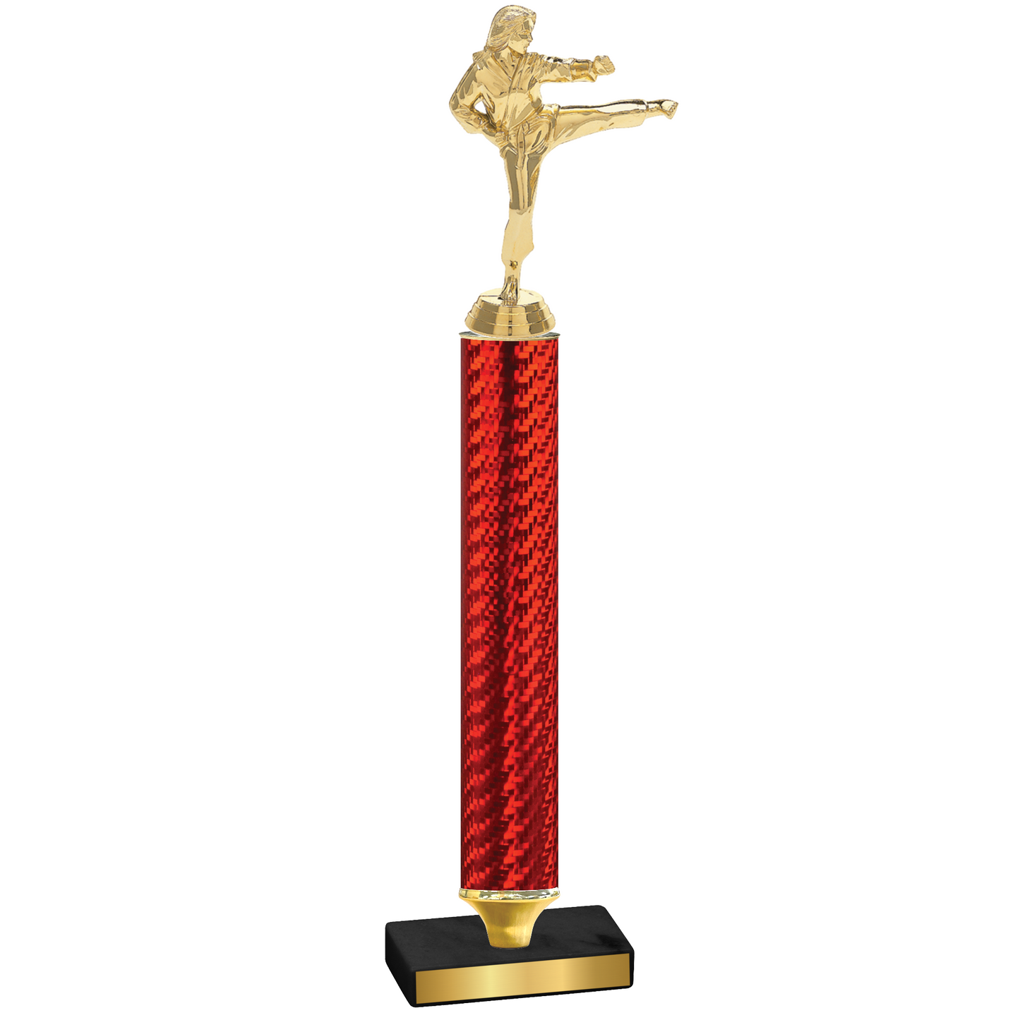 Value Red Carbon Fiber Karate Trophy