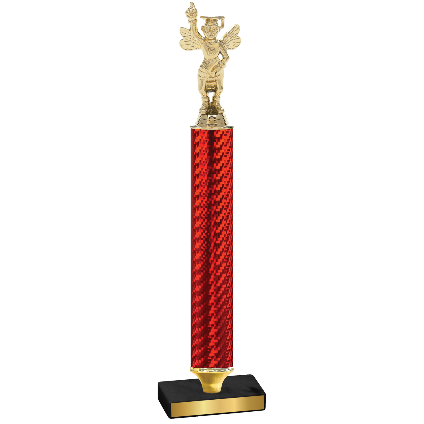 Value Red Carbon Fiber Academics Trophy