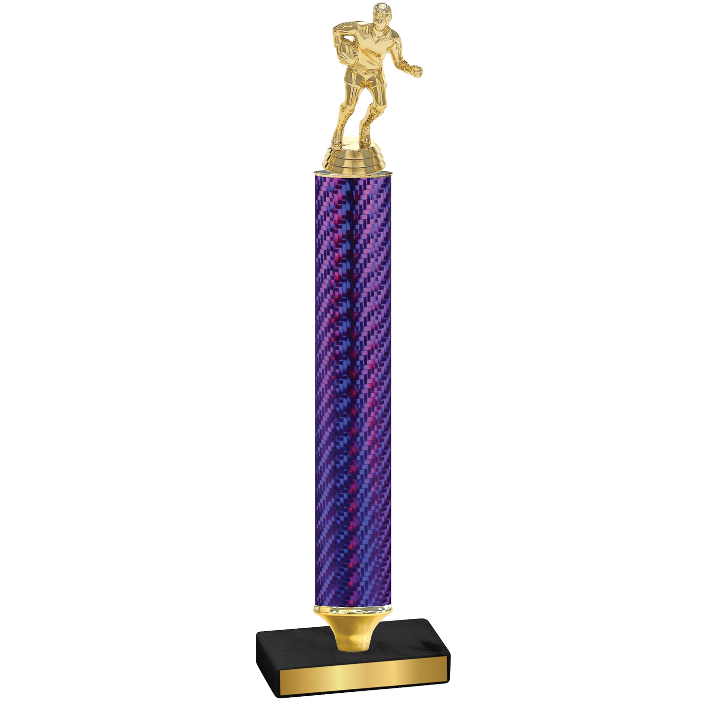 Value Purple Carbon Fiber Rugby Trophy