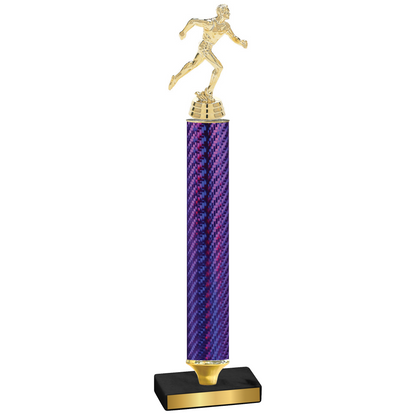 Value Purple Carbon Fiber Running Trophy