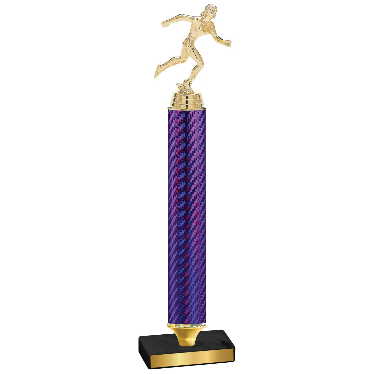 Value Purple Carbon Fiber Running Trophy