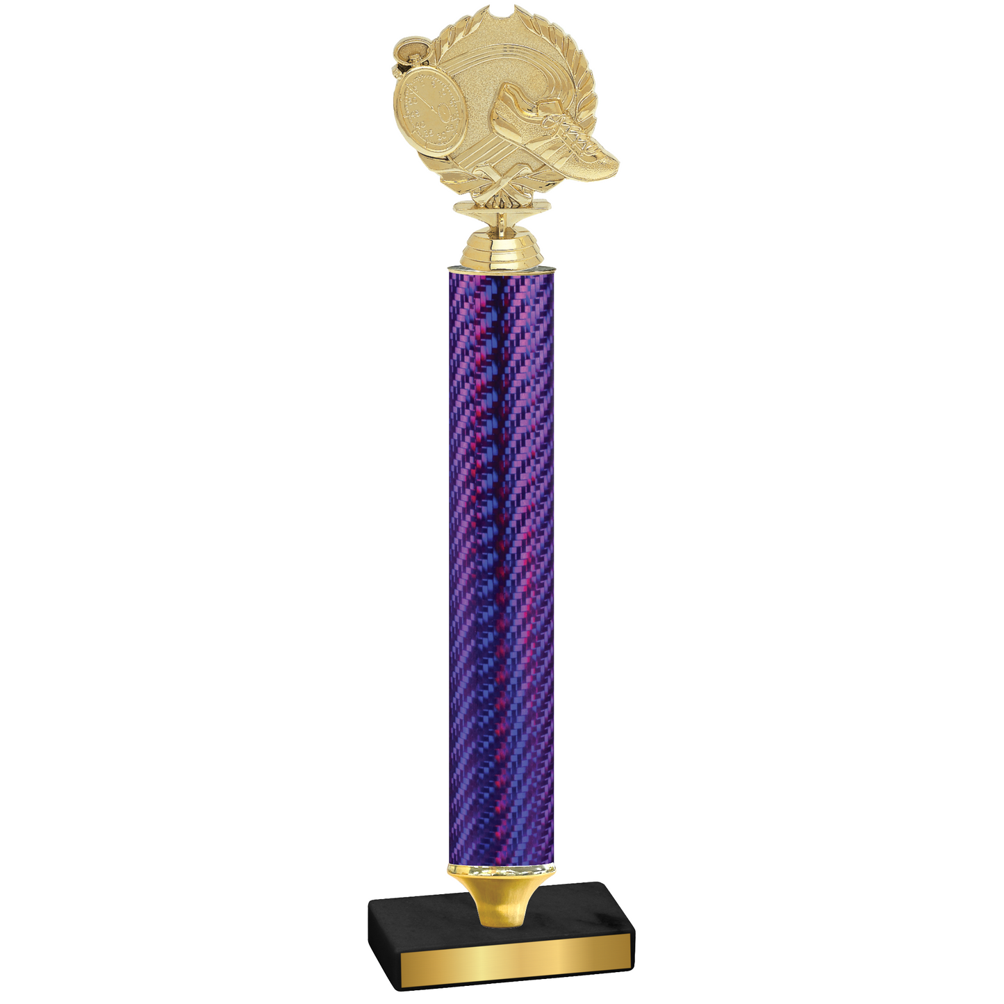 Value Purple Carbon Fiber Running Trophy