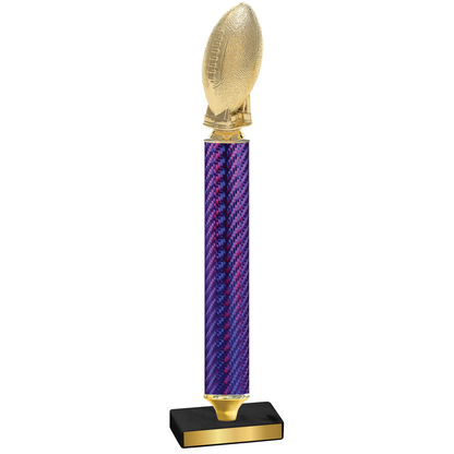 Value Purple Carbon Fiber Football Trophy