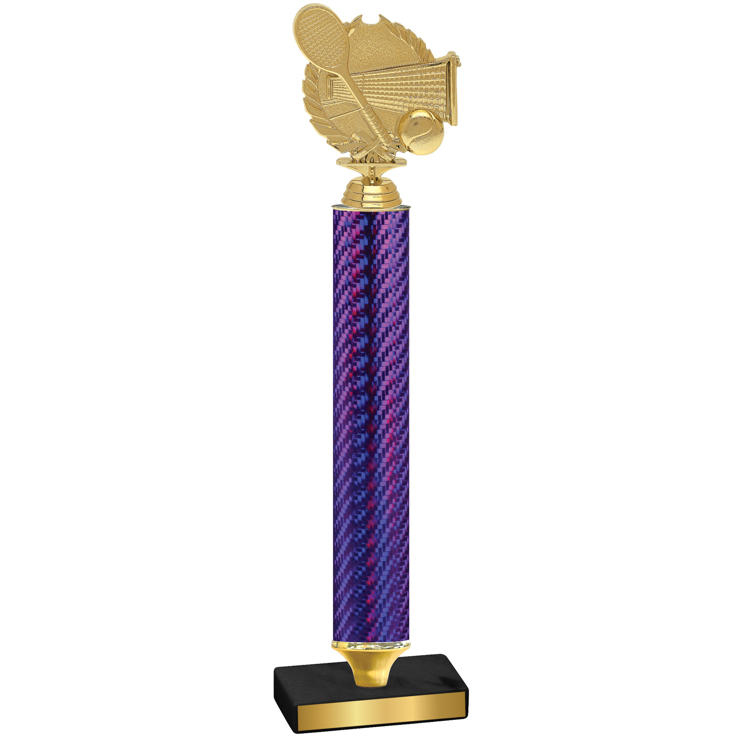 Value Purple Carbon Fiber Tennis Trophy